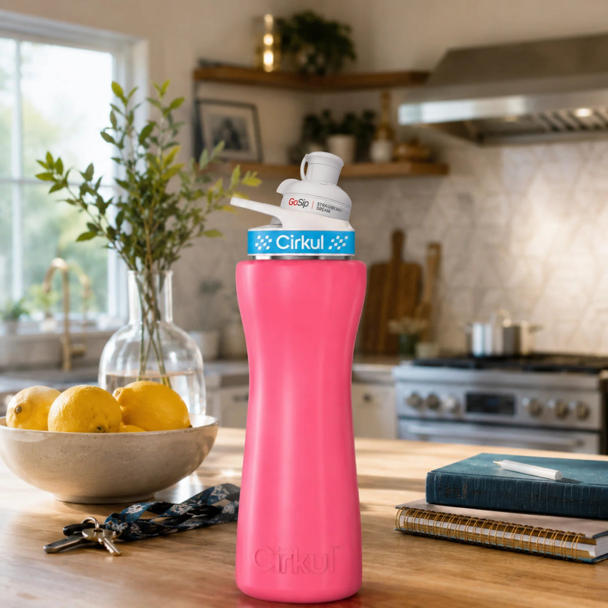 22oz. Stainless Steel Bottle & Comfort Grip Lid - US 1460