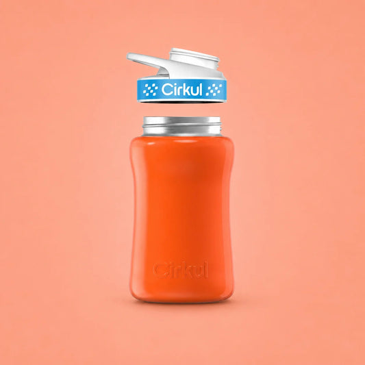 12oz. Stainless Steel Bottle & Comfort Grip Lid - US 6573