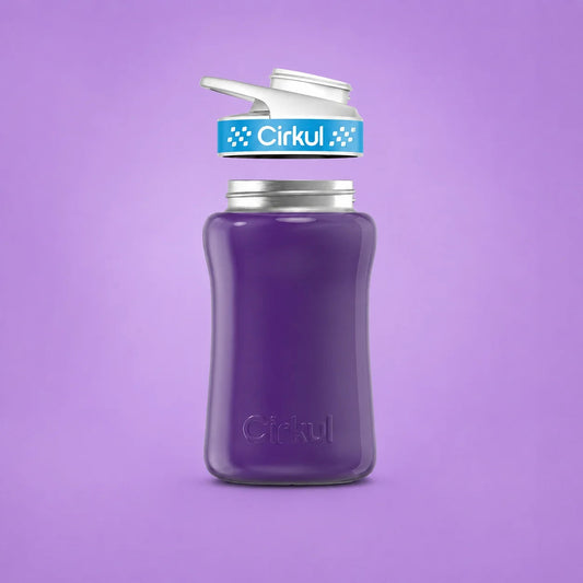 12oz. Stainless Steel Bottle & Comfort Grip Lid - US 4391