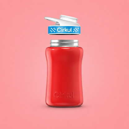 12oz. Stainless Steel Bottle & Comfort Grip Lid - US 3900