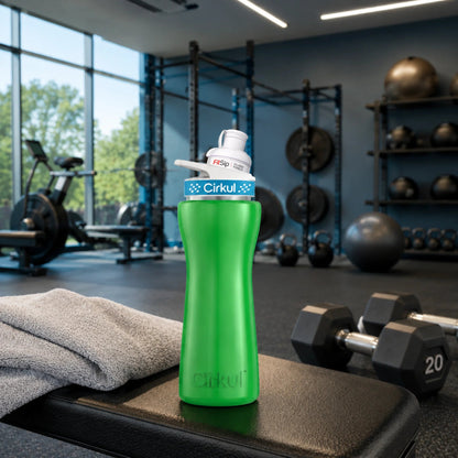 22oz. Stainless Steel Bottle & Comfort Grip Lid - US 4941