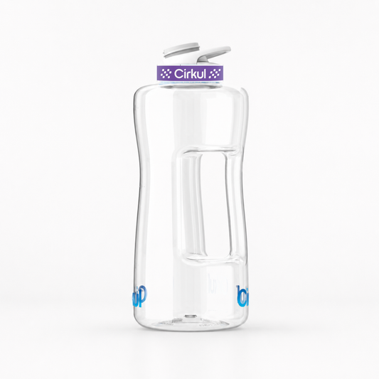 62oz. Plastic Bottle & Comfort Grip Lid - US 3077