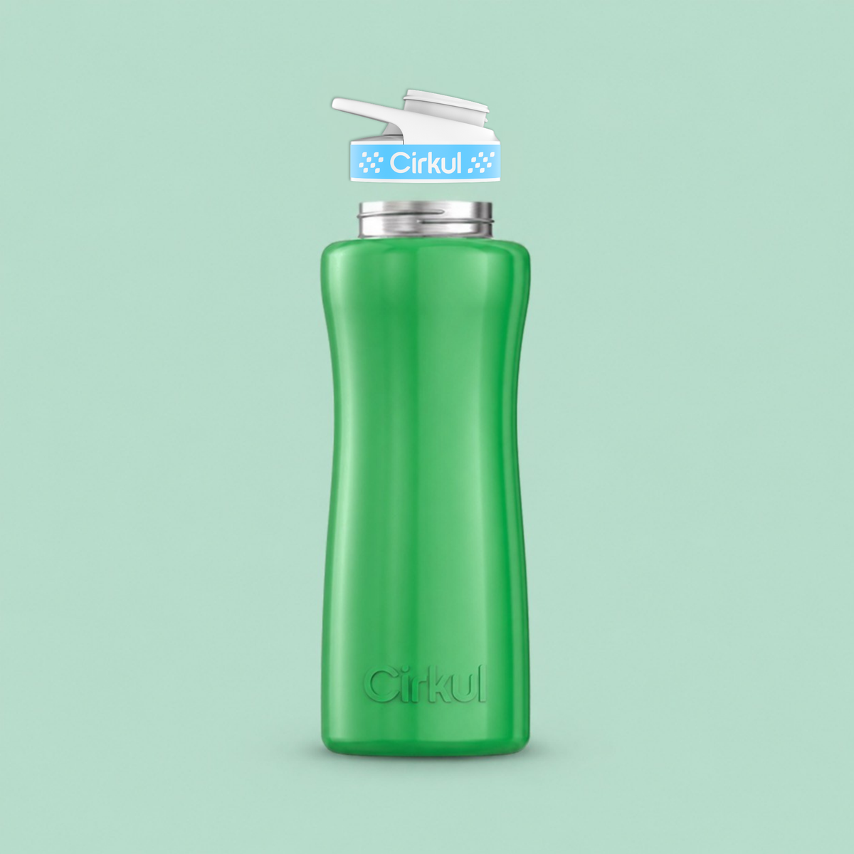 32oz. Stainless Steel Bottle & Comfort Grip Lid - US 2519