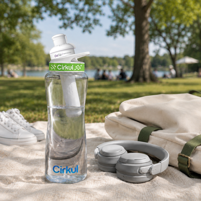 32oz. Plastic Bottle & Comfort Grip Lid - US 2046