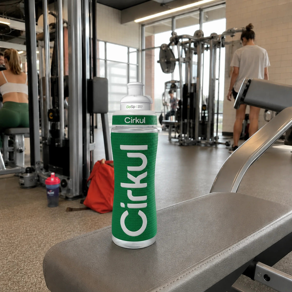 32oz. Grip Squeeze® Plastic Bottle & Sport Lid - US 7333