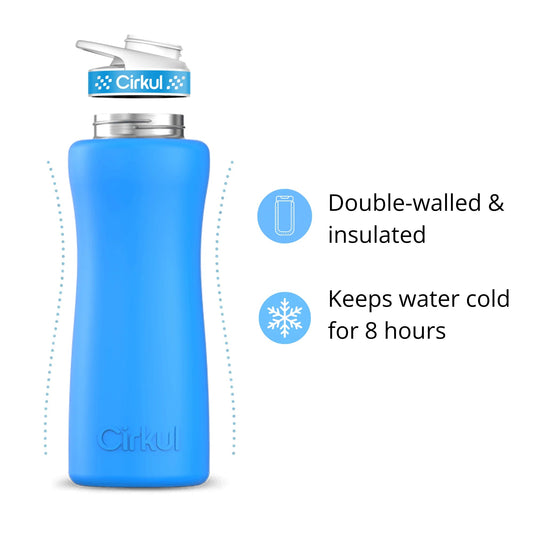 32oz. Stainless Steel Bottle & Comfort Grip Lid - US 7145