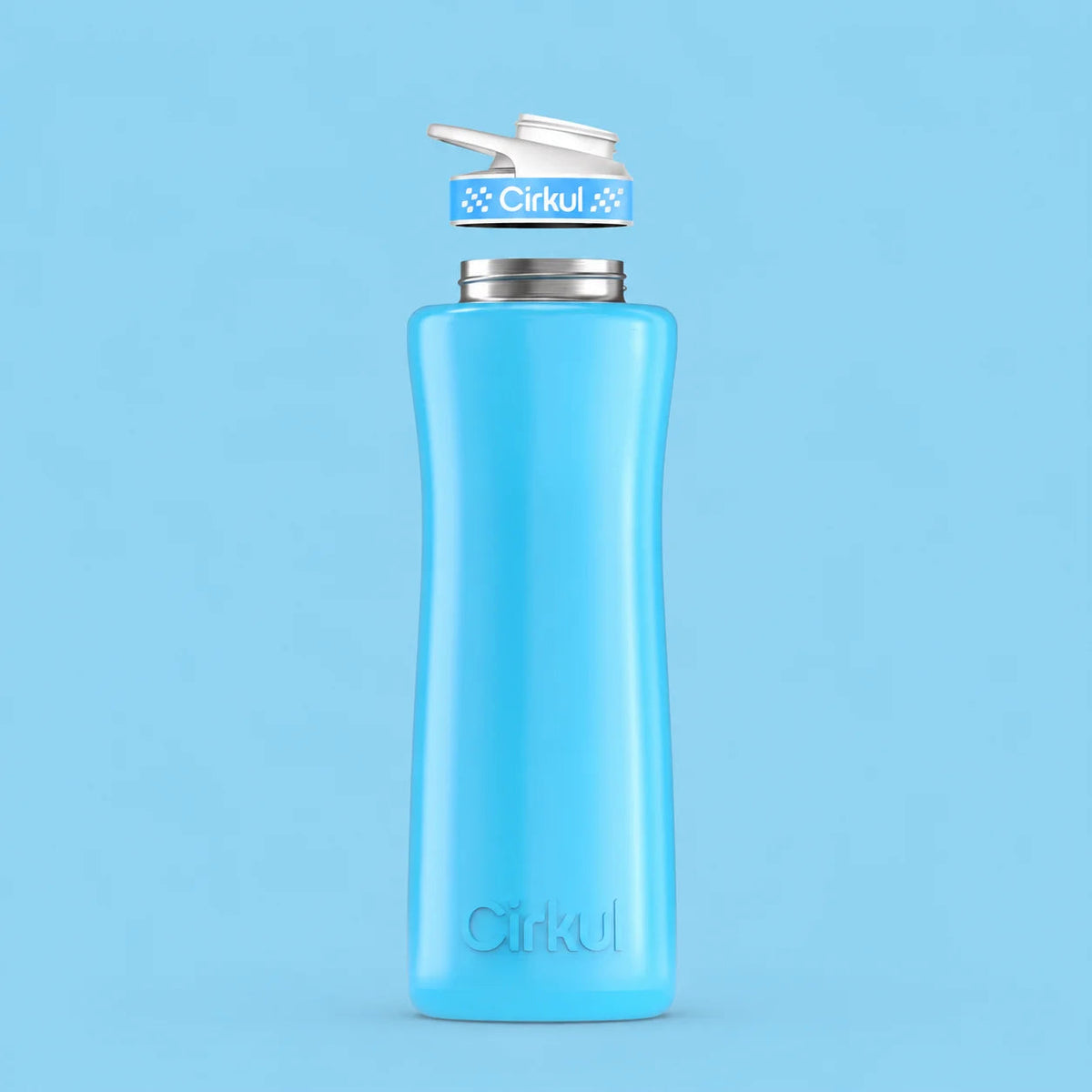 42oz. Stainless Steel Bottle & Comfort Grip Lid - US 9736