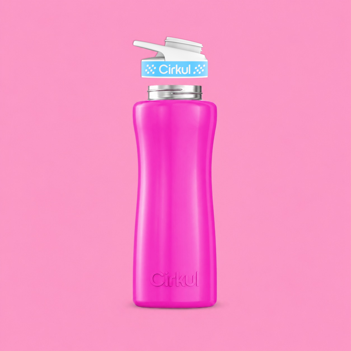 32oz. Stainless Steel Bottle & Comfort Grip Lid - US 3259