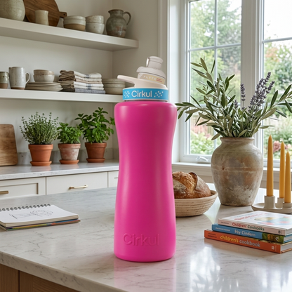 32oz. Stainless Steel Bottle & Comfort Grip Lid - US 3259
