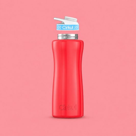 32oz. Stainless Steel Bottle & Comfort Grip Lid - US 4771