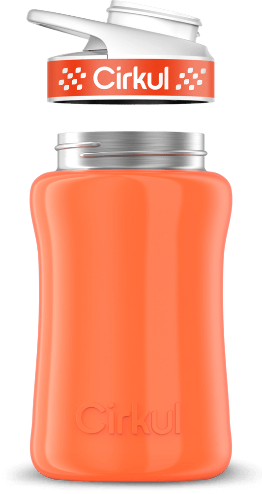 Custom 12oz. Stainless Steel Bottle & Comfort Grip Lid - US 1786