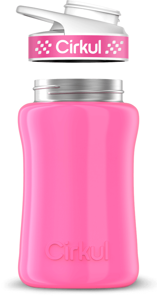 Custom 12oz. Stainless Steel Bottle & Comfort Grip Lid - US 4907