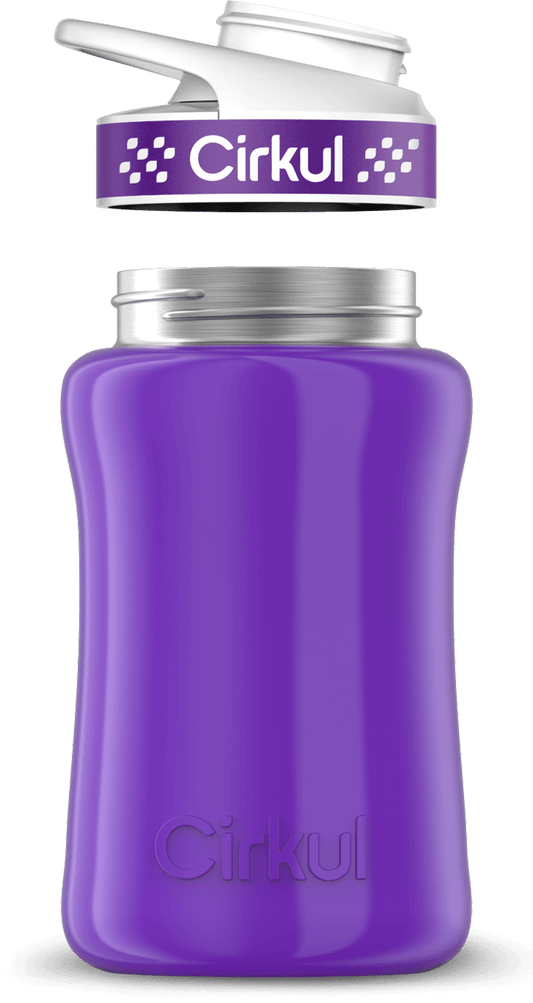 Custom 12oz. Stainless Steel Bottle & Comfort Grip Lid - US 6383