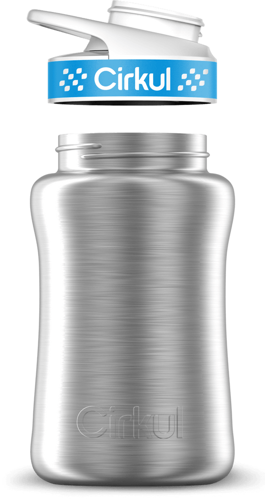 Custom 12oz. Stainless Steel Bottle & Comfort Grip Lid - US 1602