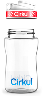 Custom 12oz. Plastic Bottle & Comfort Grip Lid - US 5137