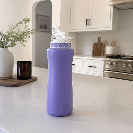 32oz. Matte Periwinkle Stainless Steel Bottle Starter Kit - US 5853